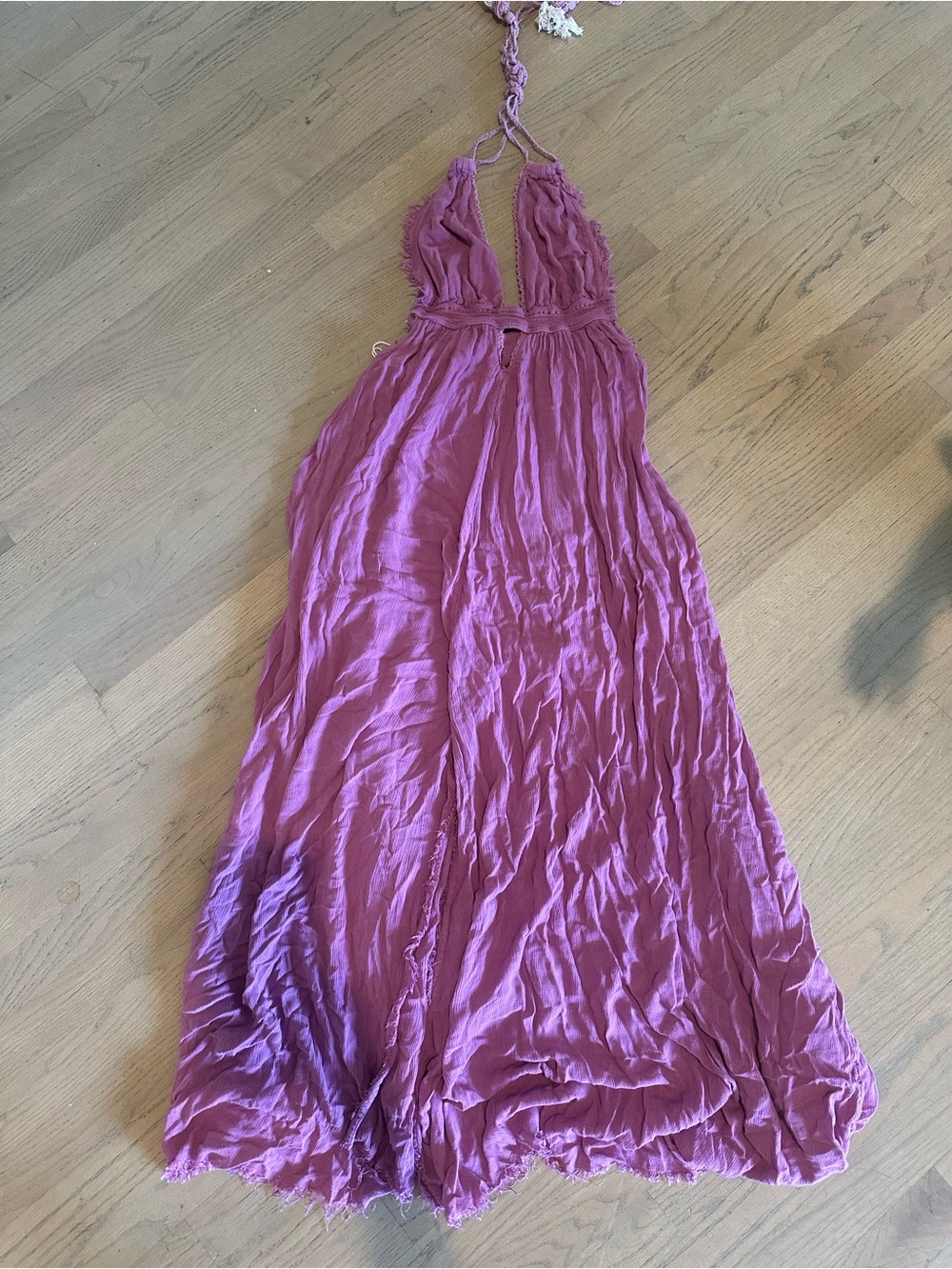 Free People look into the sun Halter Maxi Dress